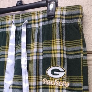 NFL Green Bay Packers Plaid Lounge Pants M